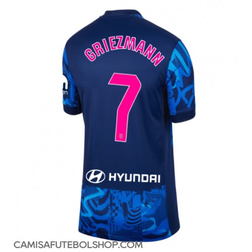 Camisa de time de futebol Atletico Madrid Antoine Griezmann #7 Replicas 3º Equipamento Feminina 2024-25 Manga Curta